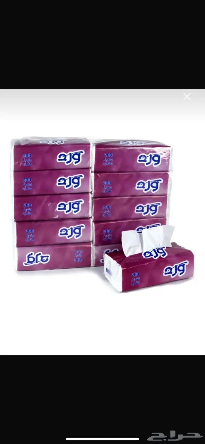 مناديل ورد 200 ورقه مفرد 1