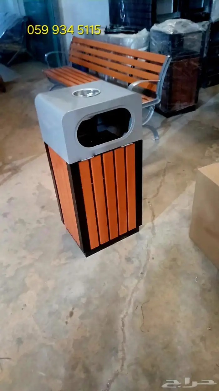 سلة نفايات داخل وخارج الأماكن ديكورية سعة كبيرة جودة عالية 3