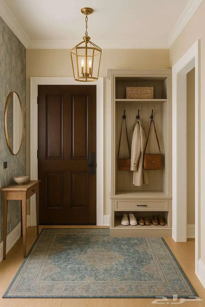 مدخل منزل عملي وأنيق. 1