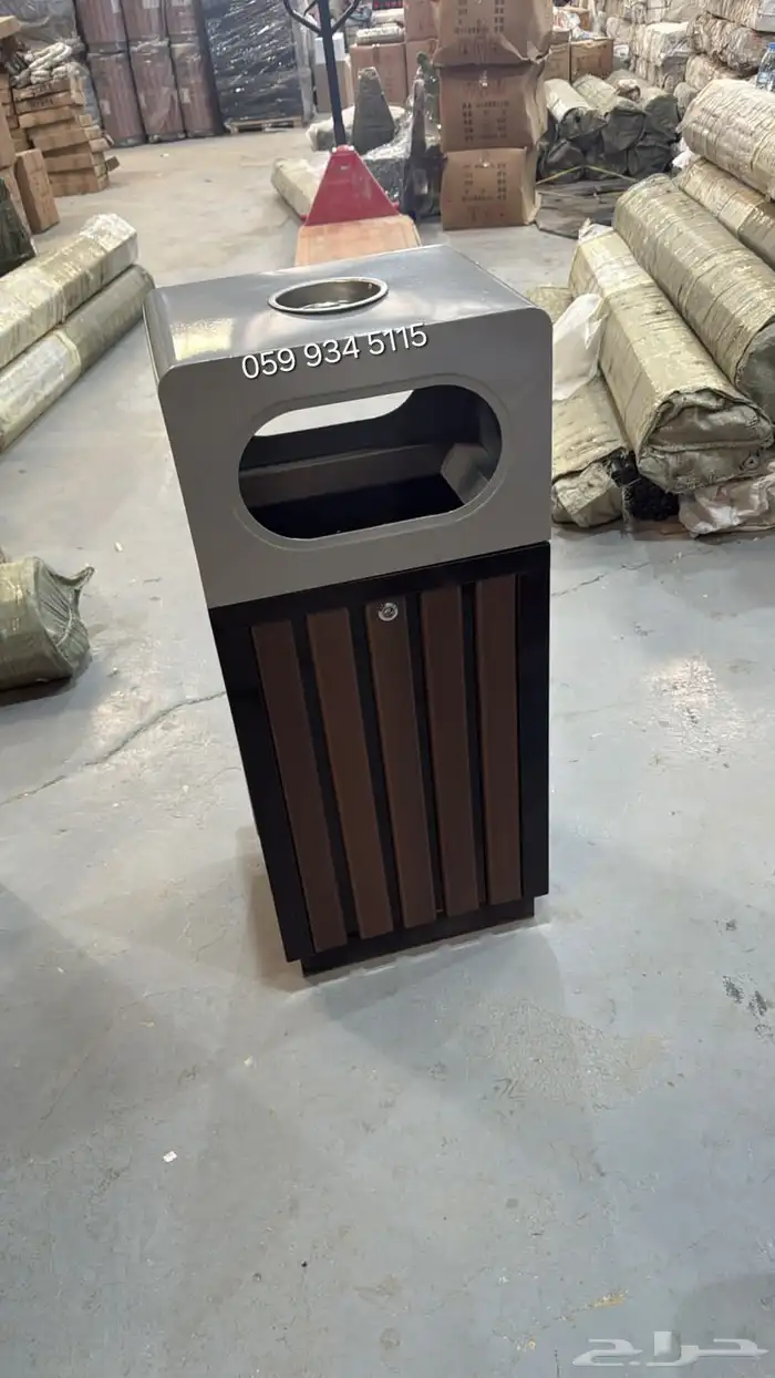 سلة نفايات داخل وخارج الأماكن ديكورية سعة كبيرة جودة عالية 6