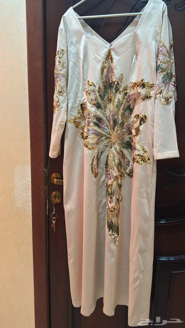 فستان وقماش وبطانه القماش 8