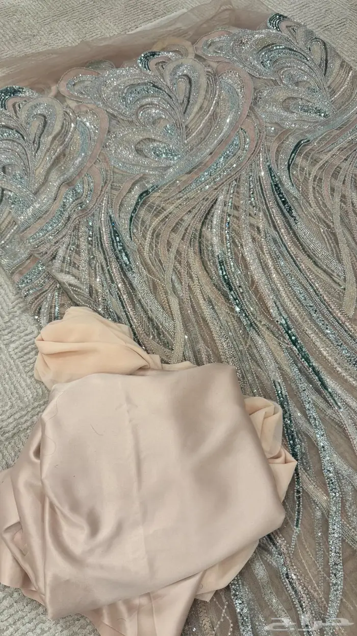 فستان وقماش وبطانه القماش 11