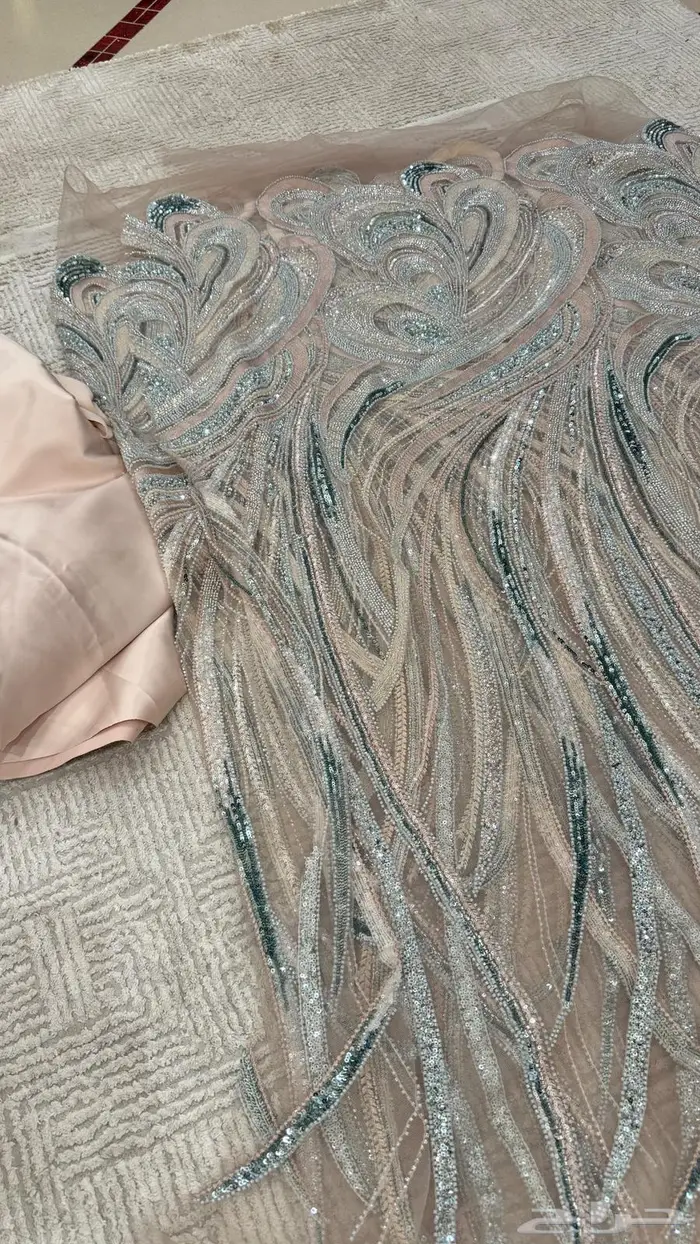 فستان وقماش وبطانه القماش 12