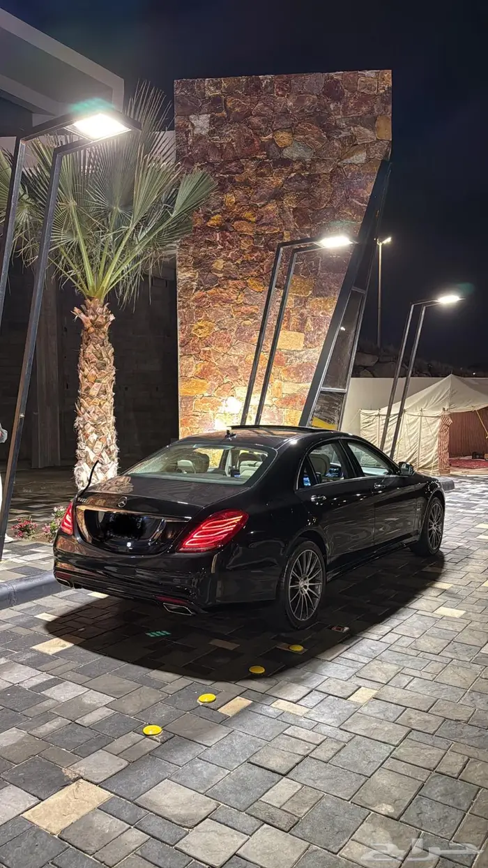 مرسيدس S400 2015 اسود ملكي . 3