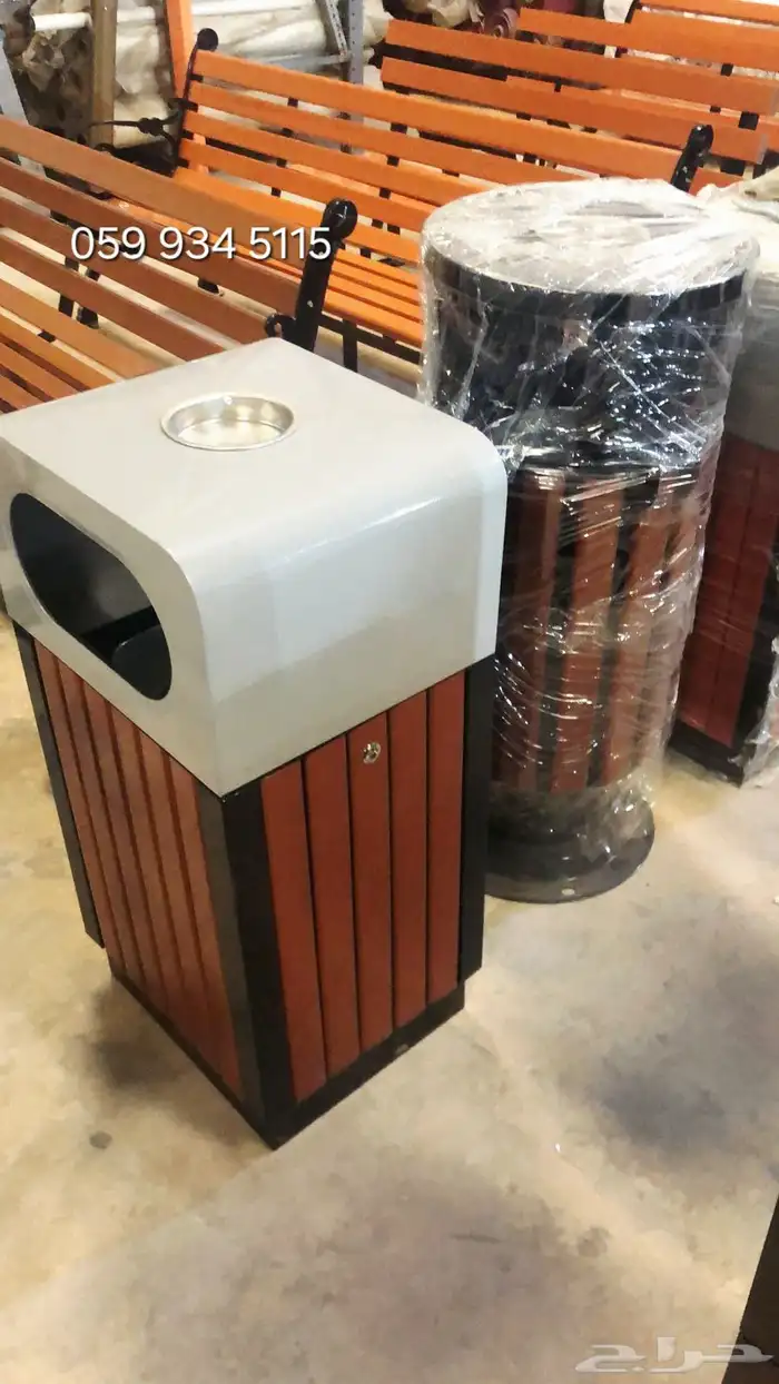 سلة نفايات داخل وخارج الأماكن ديكورية سعة كبيرة جودة عالية 7