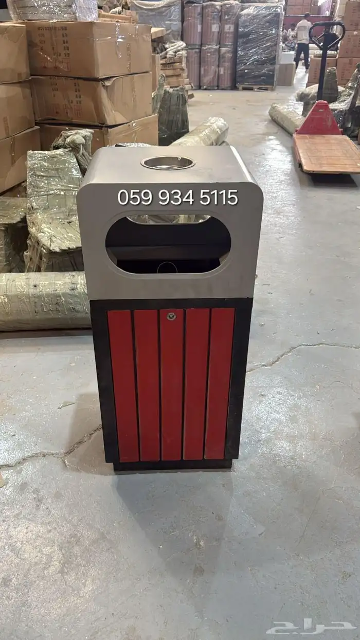 سلة نفايات داخل وخارج الأماكن ديكورية سعة كبيرة جودة عالية 5