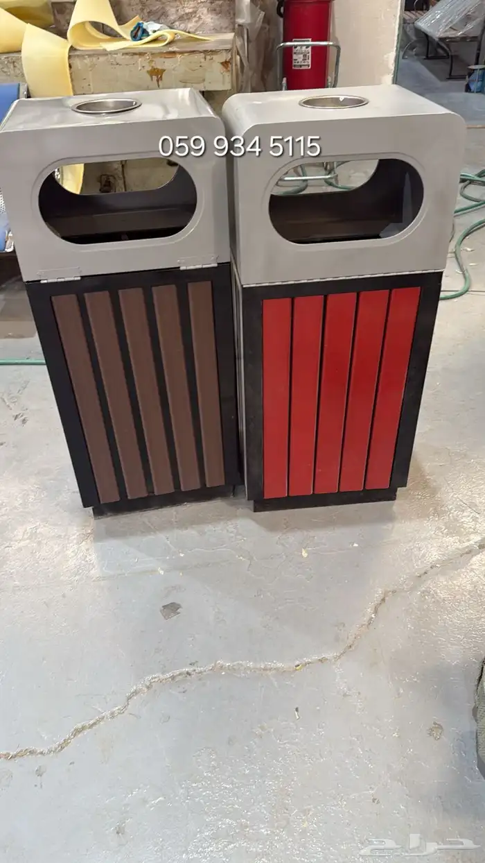 سلة نفايات داخل وخارج الأماكن ديكورية سعة كبيرة جودة عالية 4