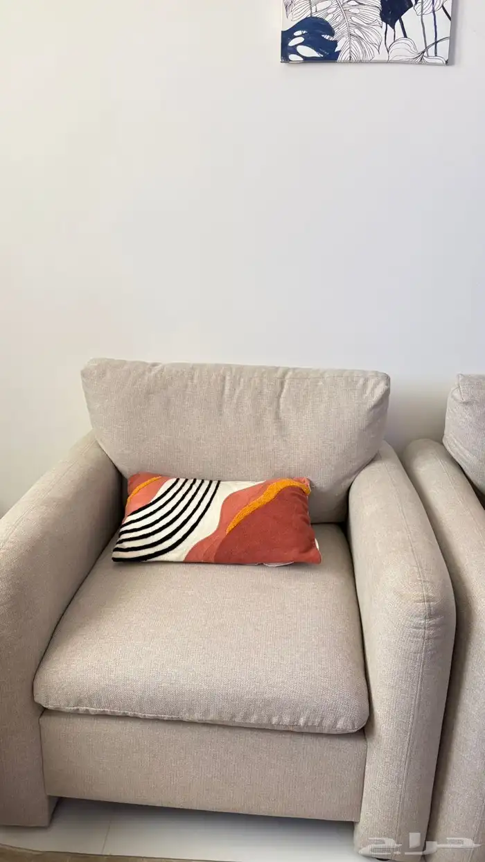 كنب 3 قطع ماركة هوم سنتر استخدام نظيف 1