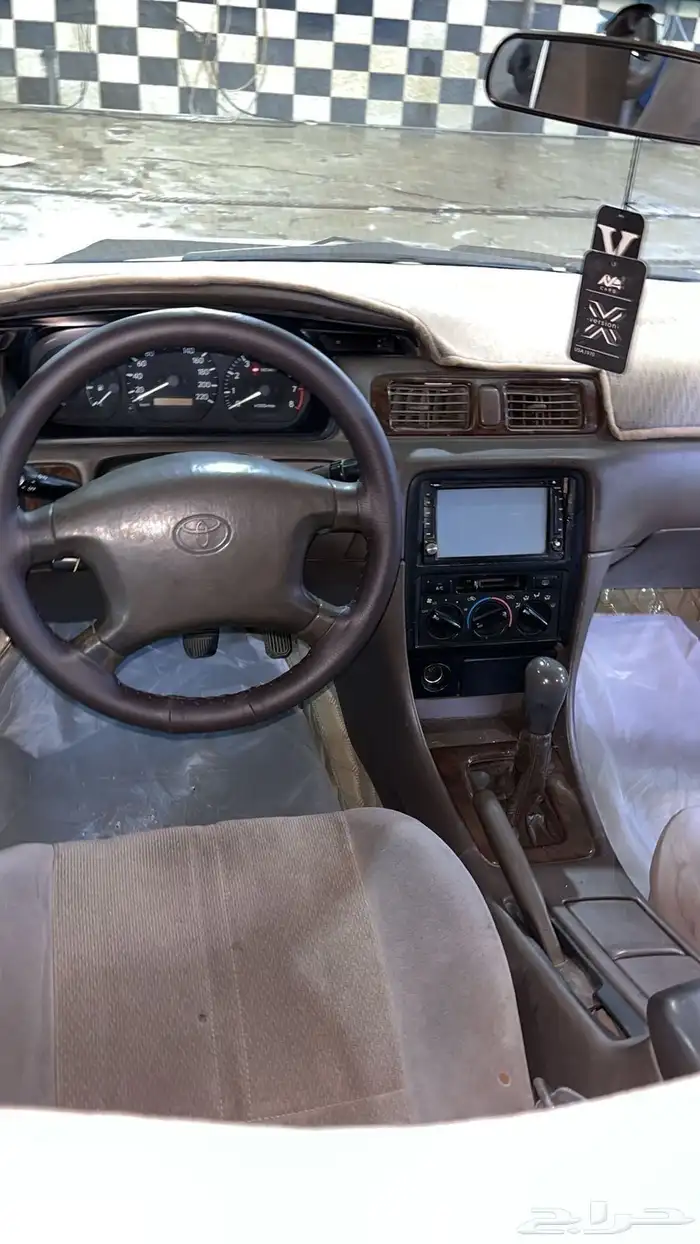 كامري 2001 اللون ابيض مكينه جربقس شرط مكيف مشا الله ثلج كفر 3