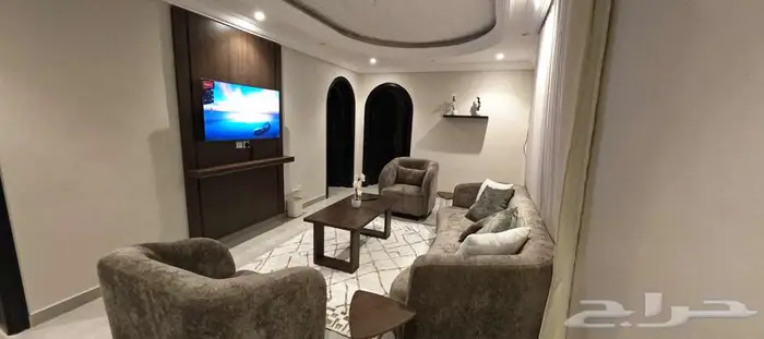 ملحق غرفتين وصالة مؤثث الربوه 4