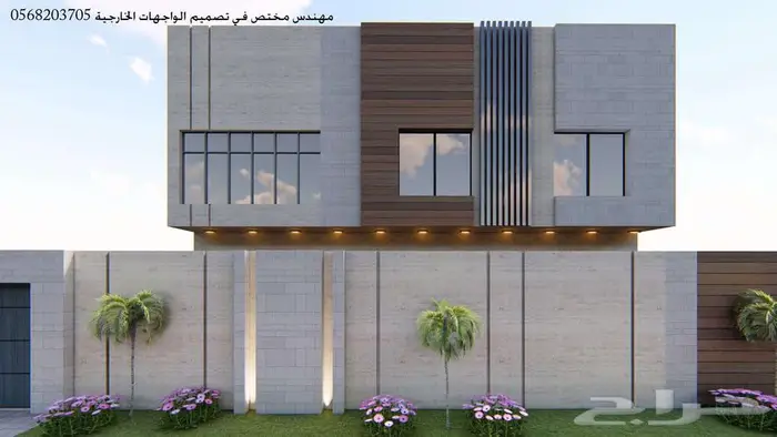 تصميم واجهات خارجي ثري دي 3d 7