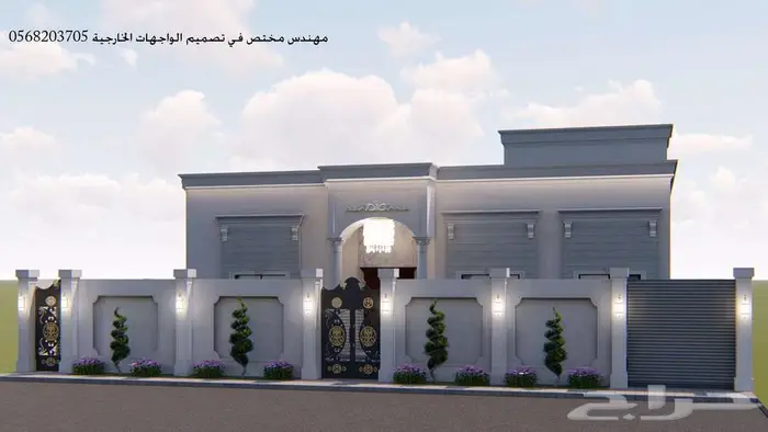 تصميم واجهات خارجي ثري دي 3d 22