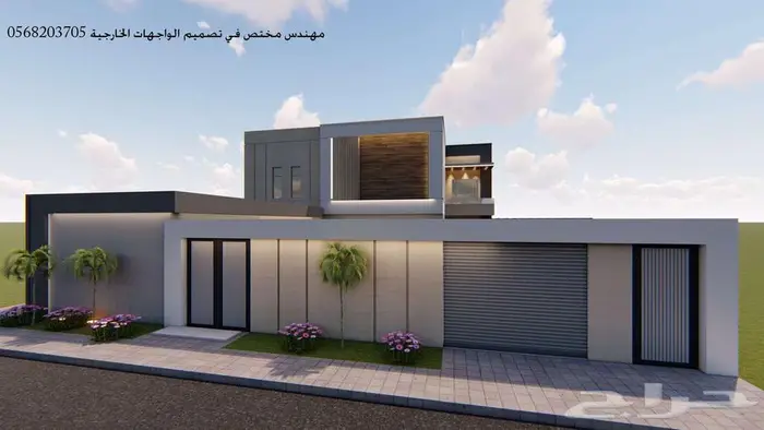 تصميم واجهات خارجي ثري دي 3d 24