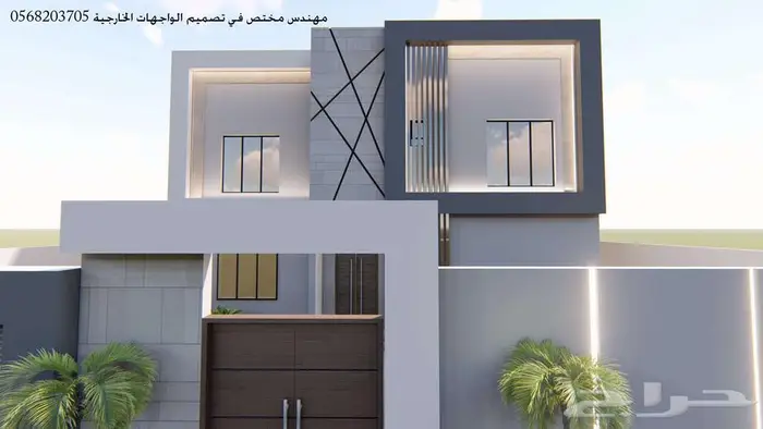 تصميم واجهات خارجي ثري دي 3d 30