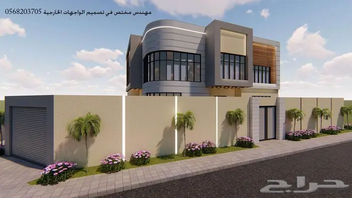 تصميم واجهات خارجي ثري دي 3d 13