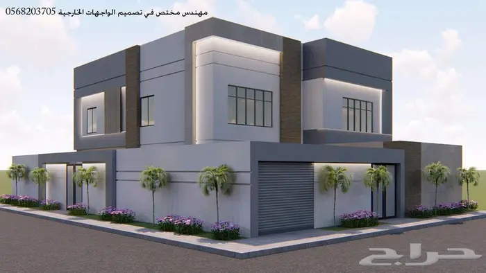 تصميم واجهات خارجي ثري دي 3d 25