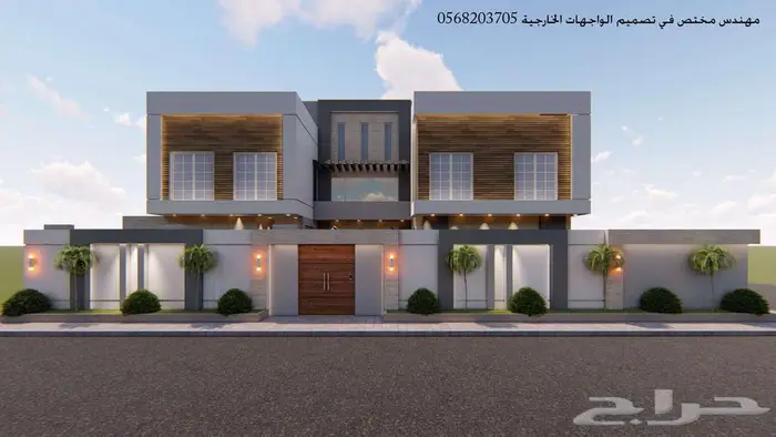 تصميم واجهات خارجي ثري دي 3d 9