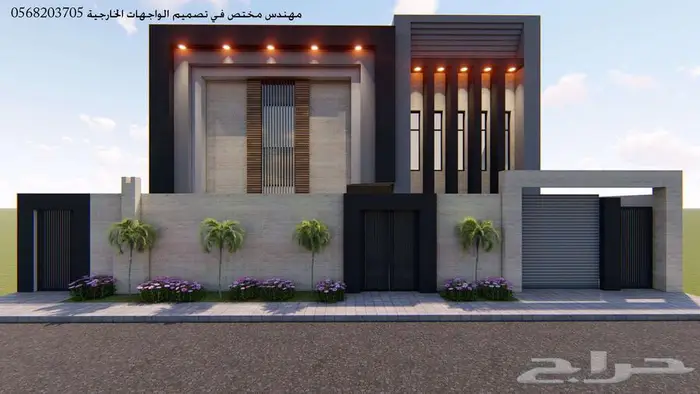 تصميم واجهات خارجي ثري دي 3d 23