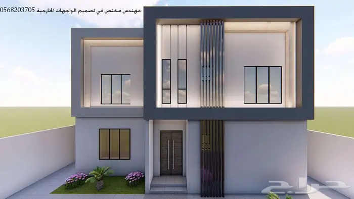 تصميم واجهات خارجي ثري دي 3d 17