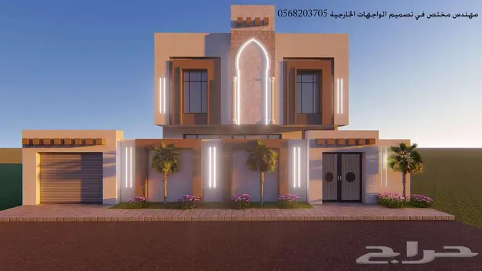 تصميم واجهات خارجي ثري دي 3d 11
