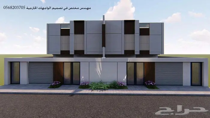 تصميم واجهات خارجي ثري دي 3d 27