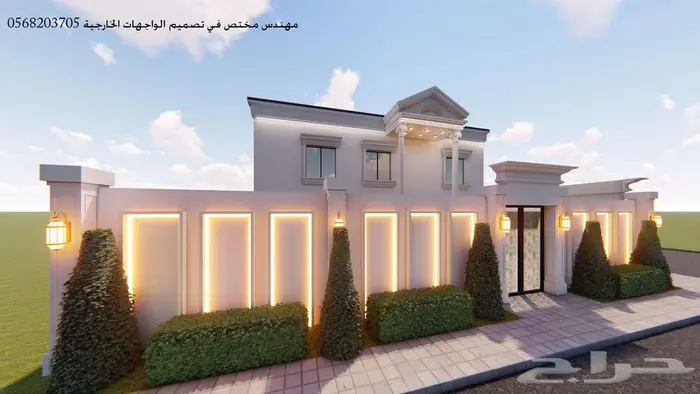 تصميم واجهات خارجي ثري دي 3d 29