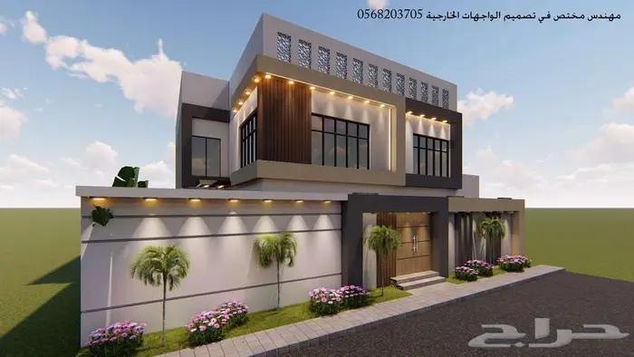 تصميم واجهات خارجي ثري دي 3d 10