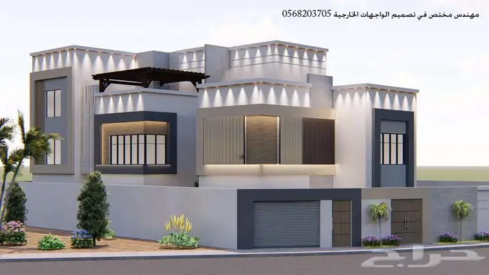 تصميم واجهات خارجي ثري دي 3d 18