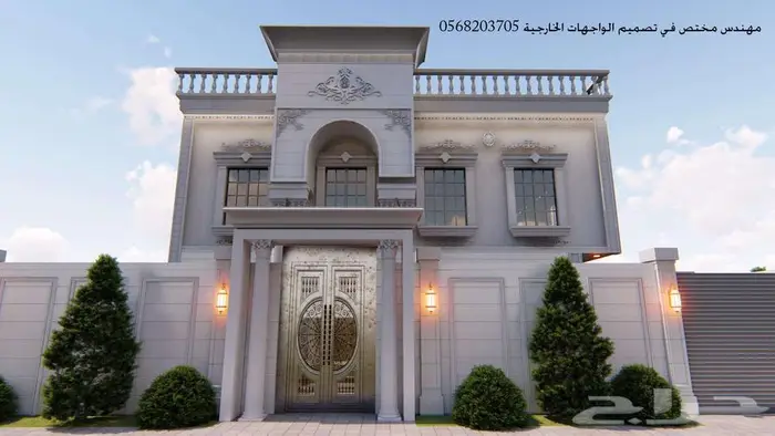 تصميم واجهات خارجي ثري دي 3d 31