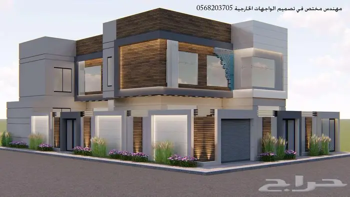 تصميم واجهات خارجي ثري دي 3d 33