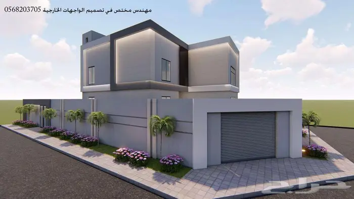 تصميم واجهات خارجي ثري دي 3d 35