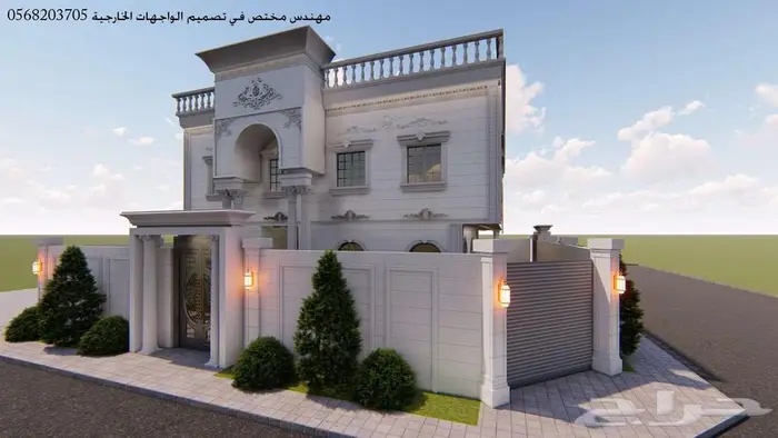 تصميم واجهات خارجي ثري دي 3d 34