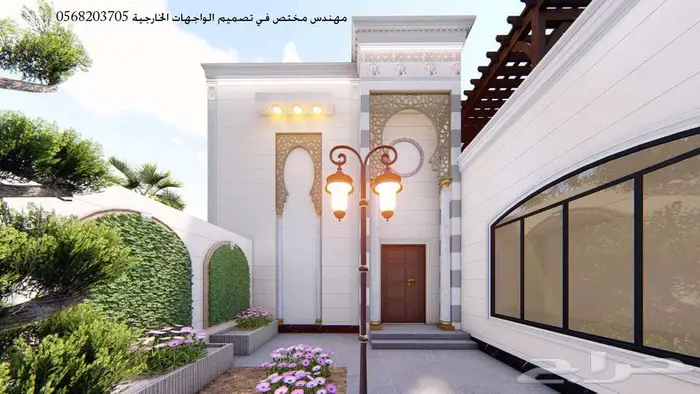 تصميم واجهات خارجي ثري دي 3d 15