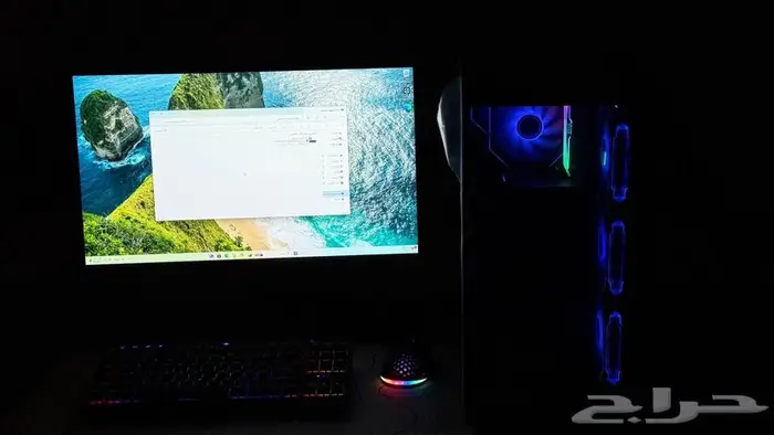 بيسي جيمينج قوي جدا gaming بكامل ملحقاته وشاشة كرت 4060TI 4