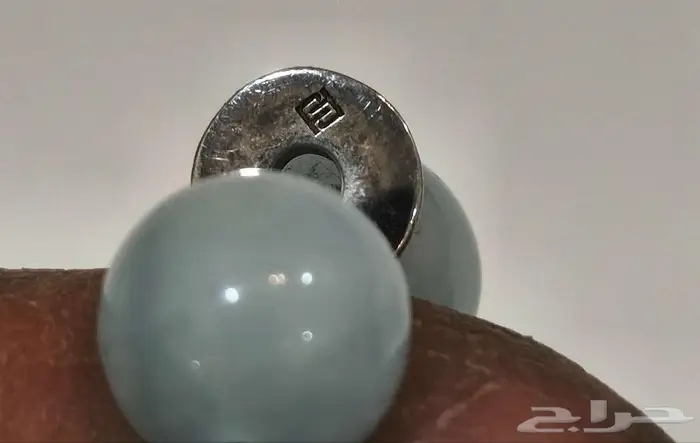 سبحة 33 اكوامارين طبيعي بيلية وفضه عيار 925 13