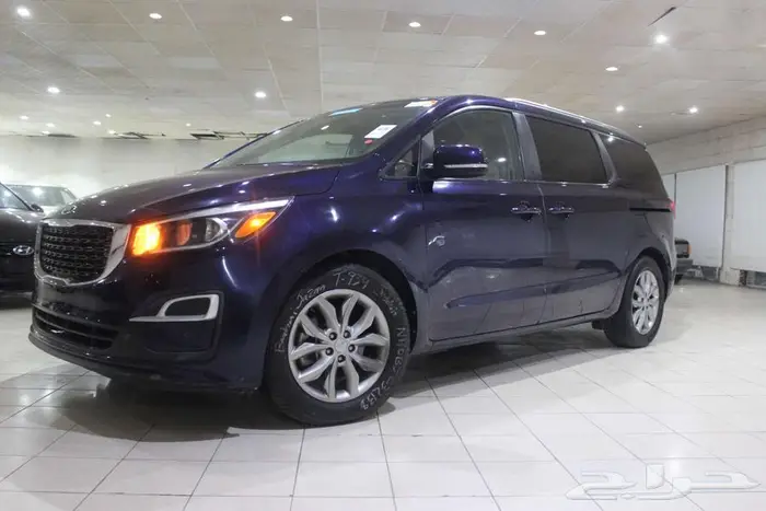 كيا كارنيفال 2020 ازرق بطاقة جمركية 16