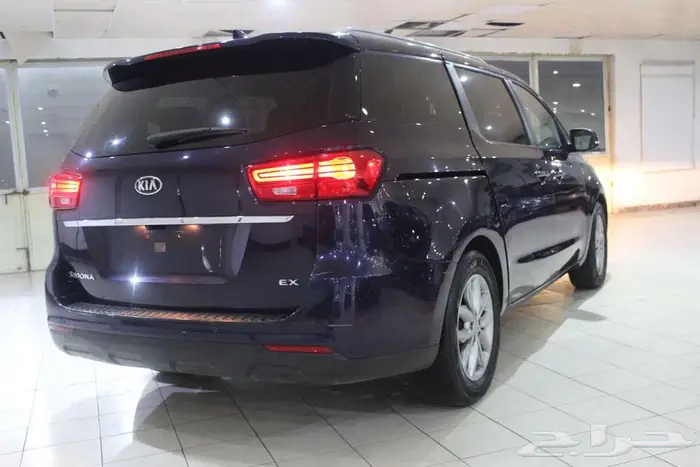 كيا كارنيفال 2020 ازرق بطاقة جمركية 14