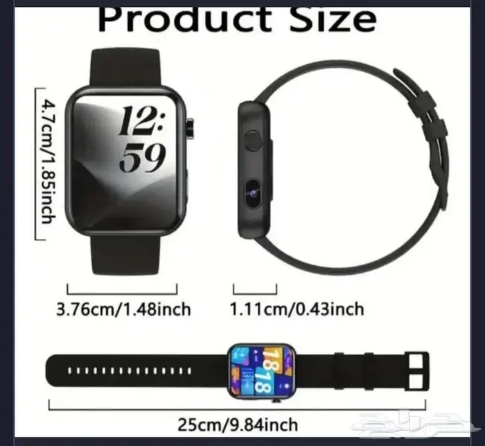 ساعة بالكاميرة بلوثوت اتصال فيديو صوت 4