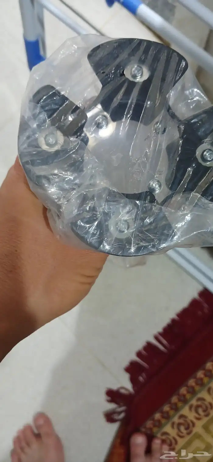 عصا عكاز مريح معدن بمسند ممتاز مربع 1