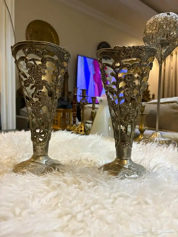 نحاسيات دلل لوحة مباخر فازات اسعار للك قطعه سعر 6