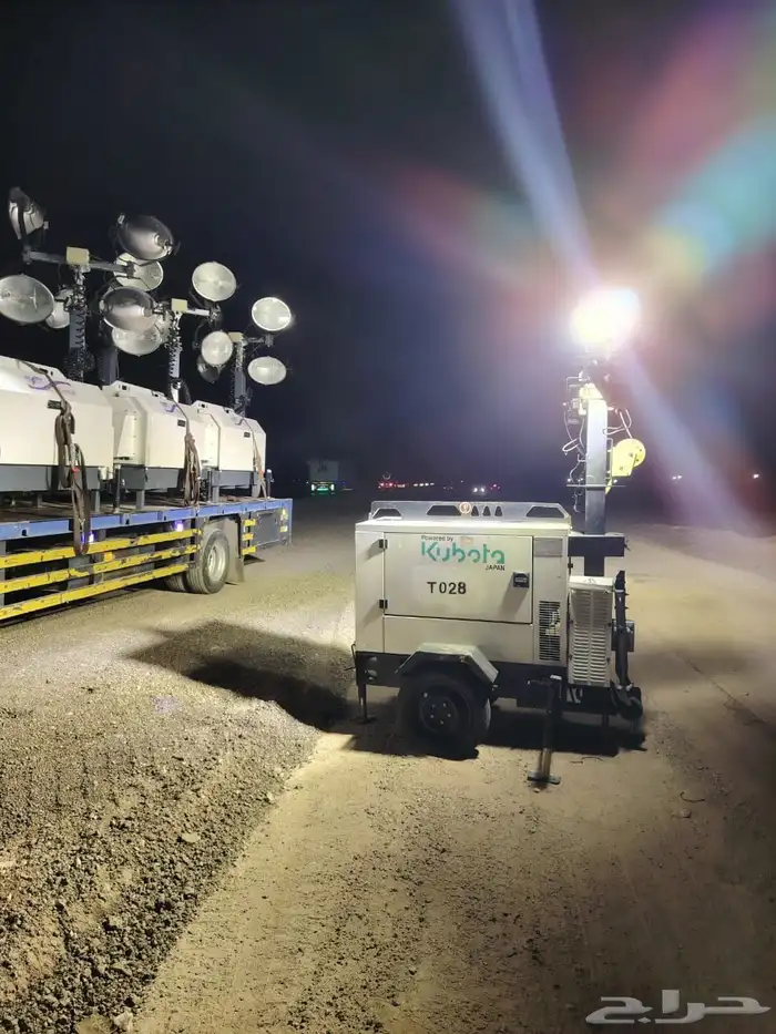 إيجار مولدات كهرباء و أبراج انارة إضاءه ليد و هالوجين 2