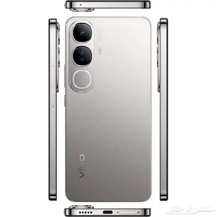 جوال فيفو V40 لايت فضي تيتانيوم جديد بالكرتون 3