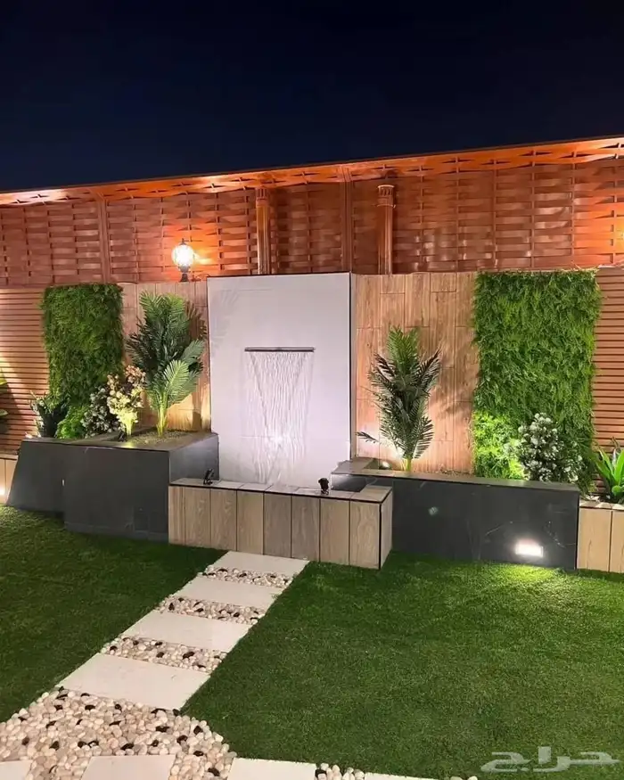 تنسيق حدائق القصيم عشب صناعي عشب طبيعي غرف زجاجيه 12