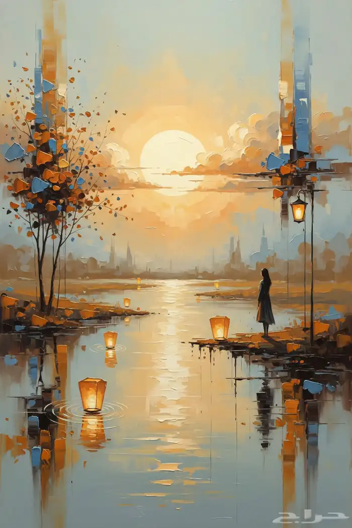 لوحة فنية مودرن فخمة للديكور واللمسات الراقية 1