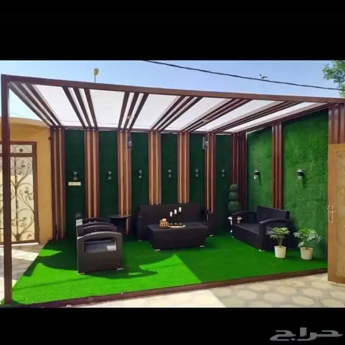 حداد مظلات سواتر سندويتش بنل مضلات برجولات لكسان 9