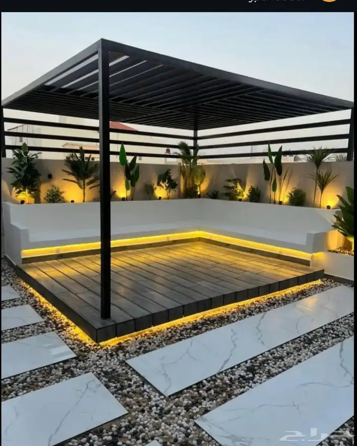 مظلات سيارات   جلسات سواتر   عشب بديل خشب عوازل 9