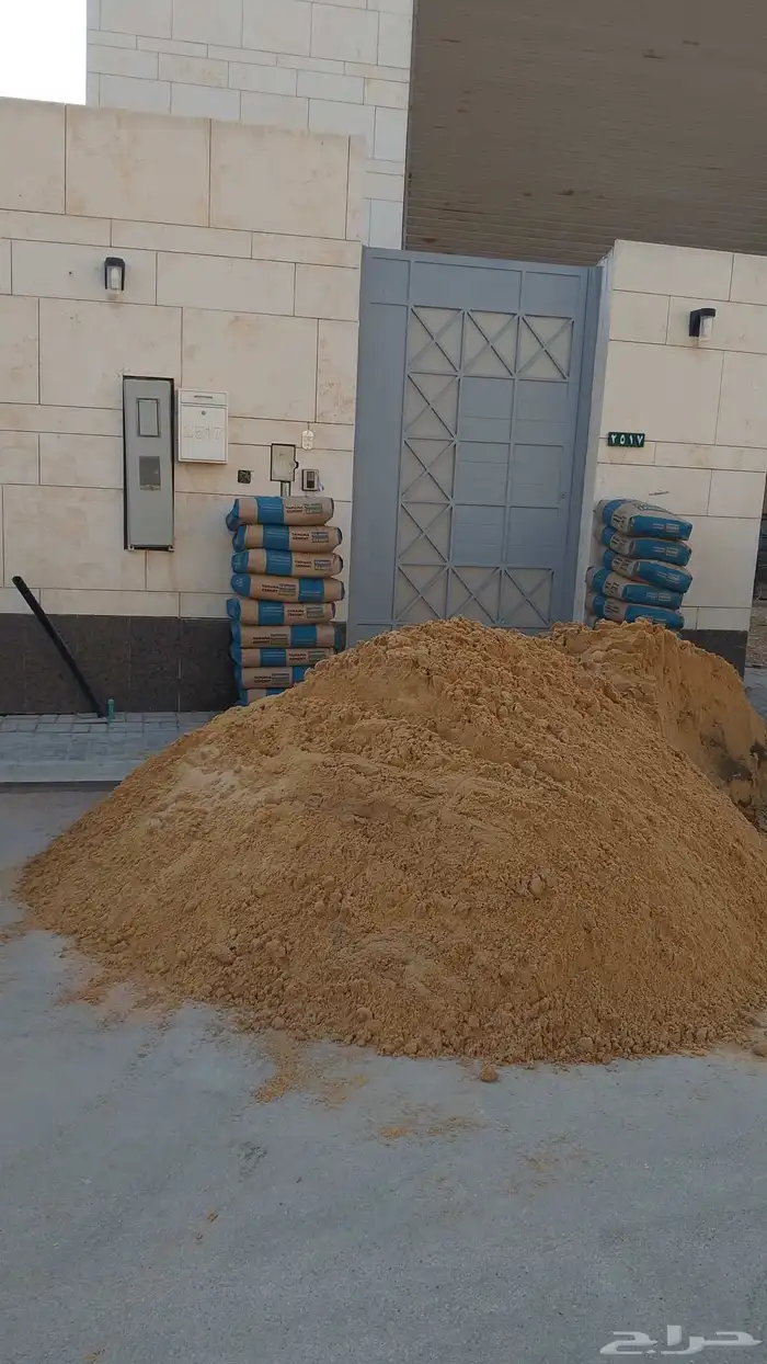 مبسط مواد بناء رمل سمنت بلك غرا دفان زيرو بحص بندوره زيرو 0