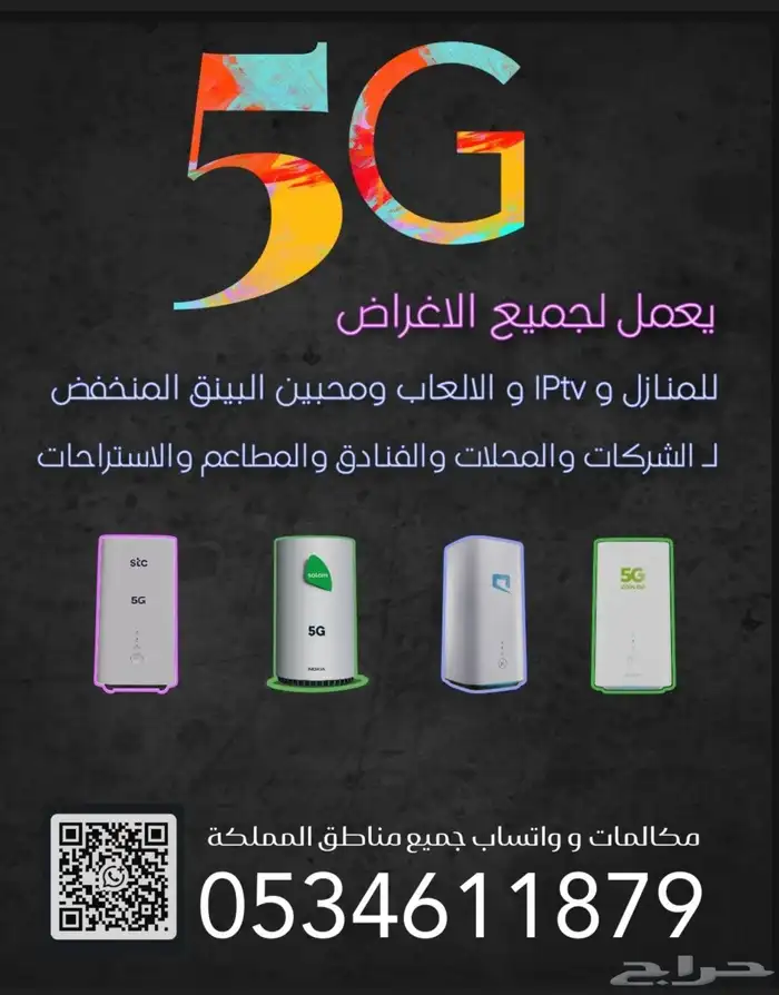 انترنت لا محدود(مفتوح) مع راوتر 5G بدون اسلاك 2