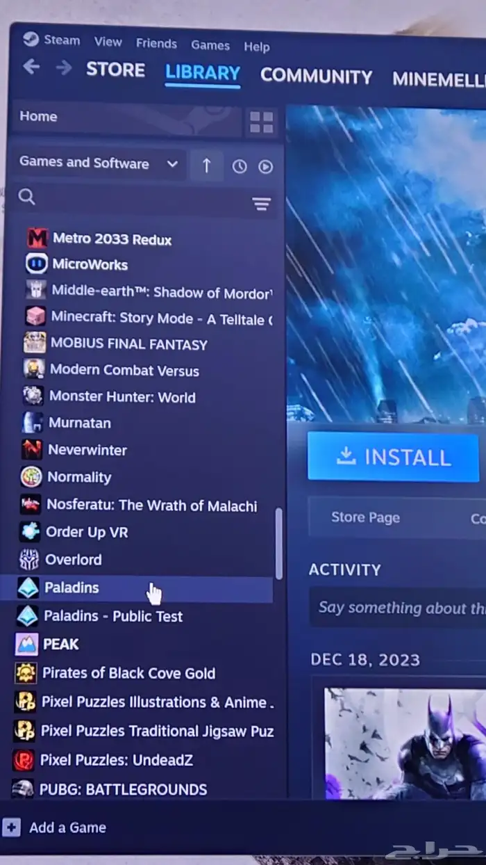 للبيع حساب روكيت ليق ستيم والعاب اخرى 3