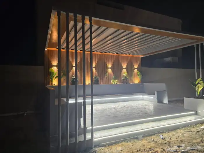 تنسيق حدايق القصيم تصميم أحواض زراعة غرف زجاجيه شلالات 11